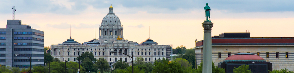 Distant View of MN State Capitol Building